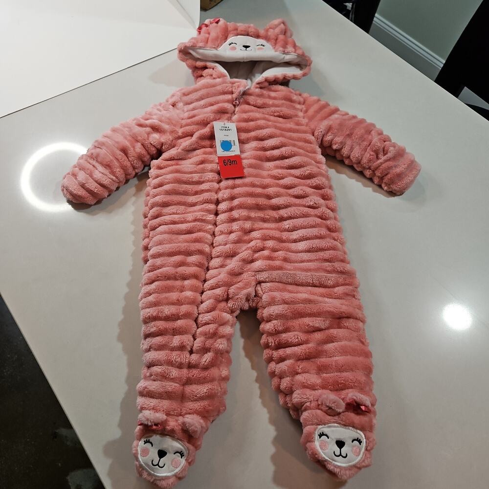 Koala Baby Corduroy Bunting Snow Suit Zipper Size 6-9 Months New with tags